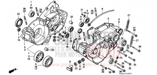 CARTER MOTEUR CR250RK de 1989